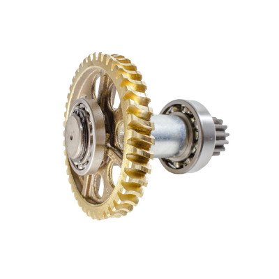 Вал привода Барабана з бронзовою шестернею і підшипником