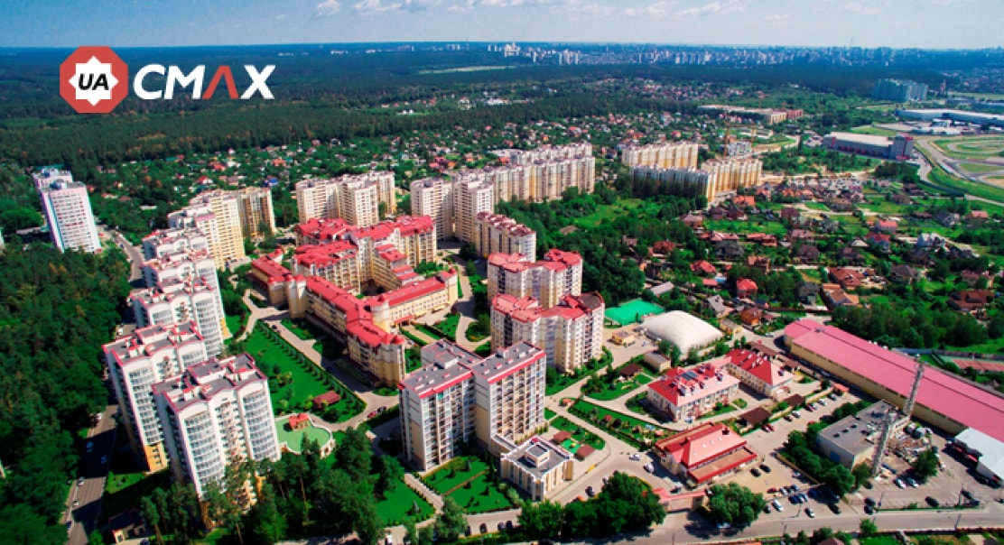 Строительные люльки в селе Чайки